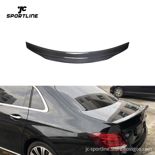 Carbon Fiber Rear Trunk Spoiler for Mercedes-Benz W213 E200 E250 E300 E350 E400 E43 E450 E500 E63 (2016-2019)